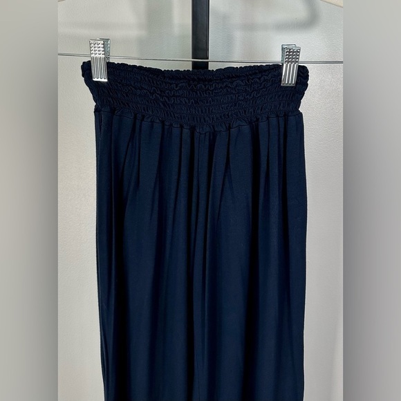DEBBIE KATZ Women Lightweight Beach Lounge Pants Navy Medium (fits XS-S) NWOT - Picture 8 of 11